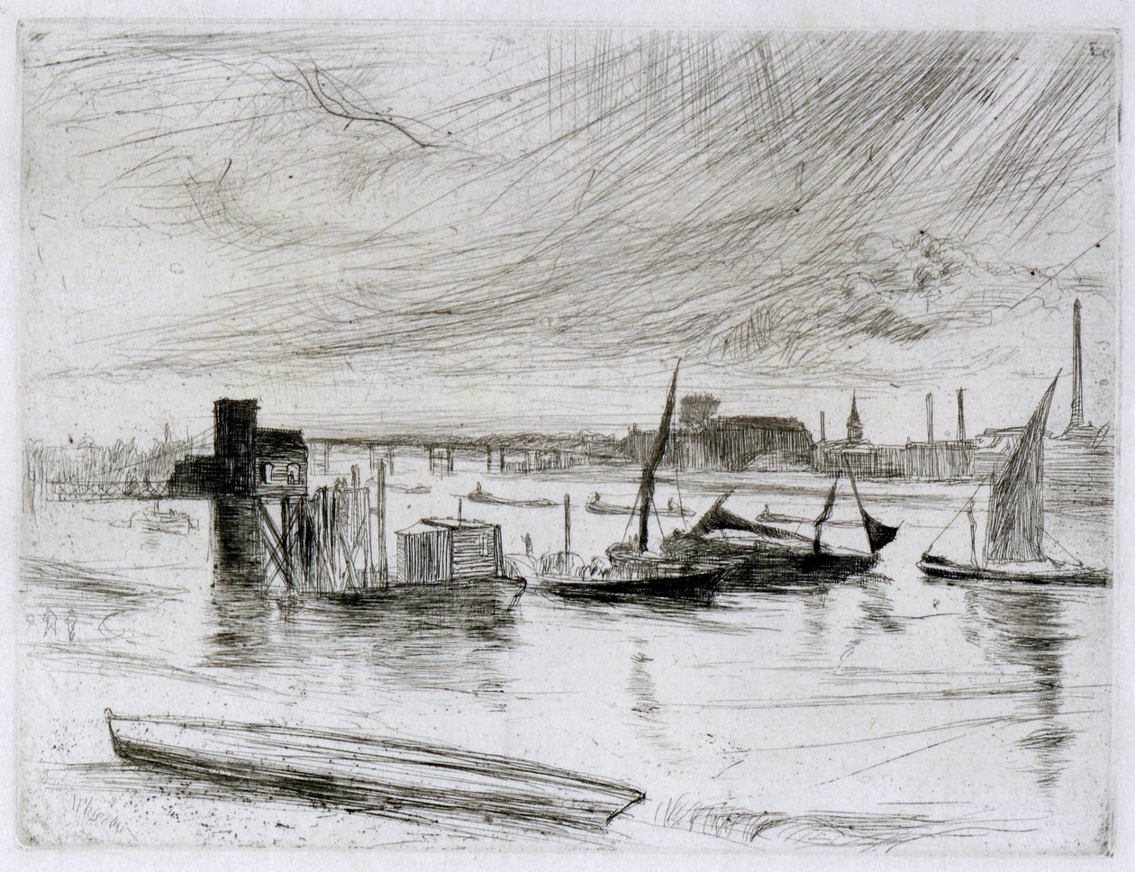 Battersea Şafağı (Cadogan İskelesi) by James Abbott McNeill Whistler