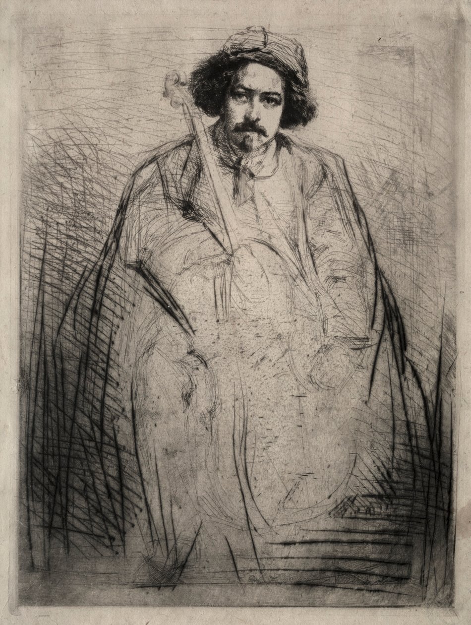 Bir şeyin önceden reklamı. by James Abbott McNeill Whistler