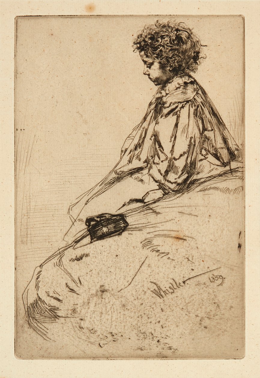Bibi Lalouette (gravür) by James Abbott McNeill Whistler