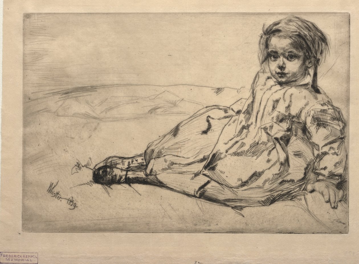 Bibi Valentin. by James Abbott McNeill Whistler