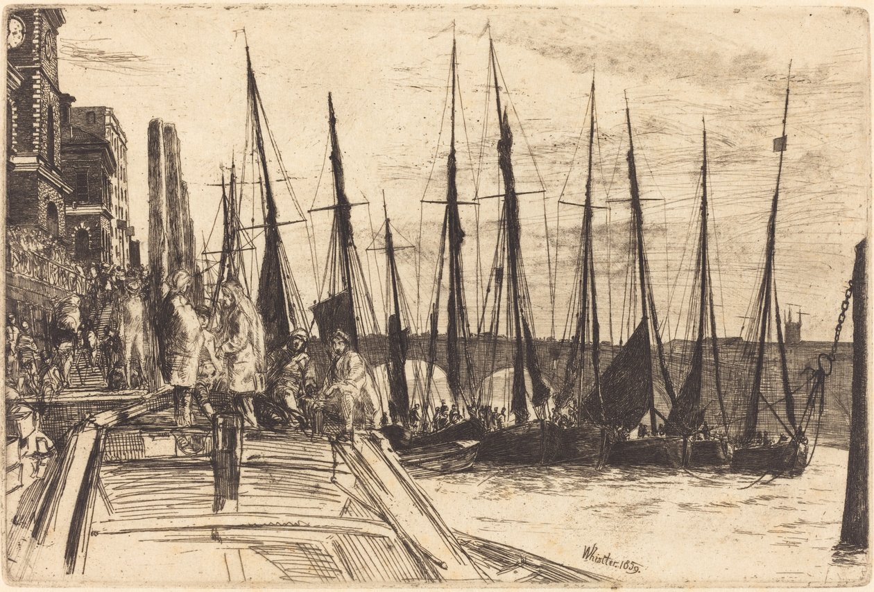 Billingsgate, 1859. by James Abbott McNeill Whistler