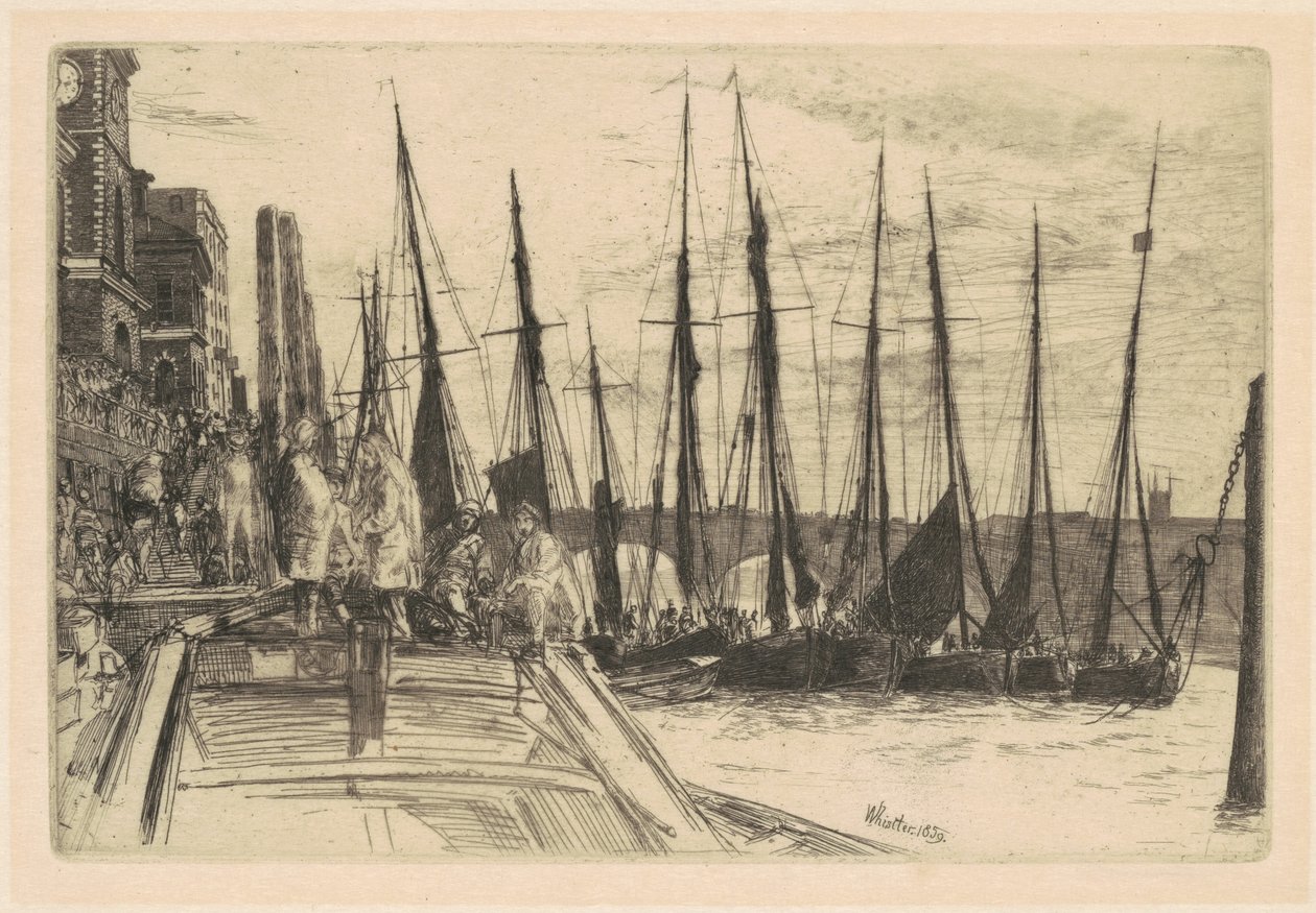 Billingsgate, 1859. by James Abbott McNeill Whistler