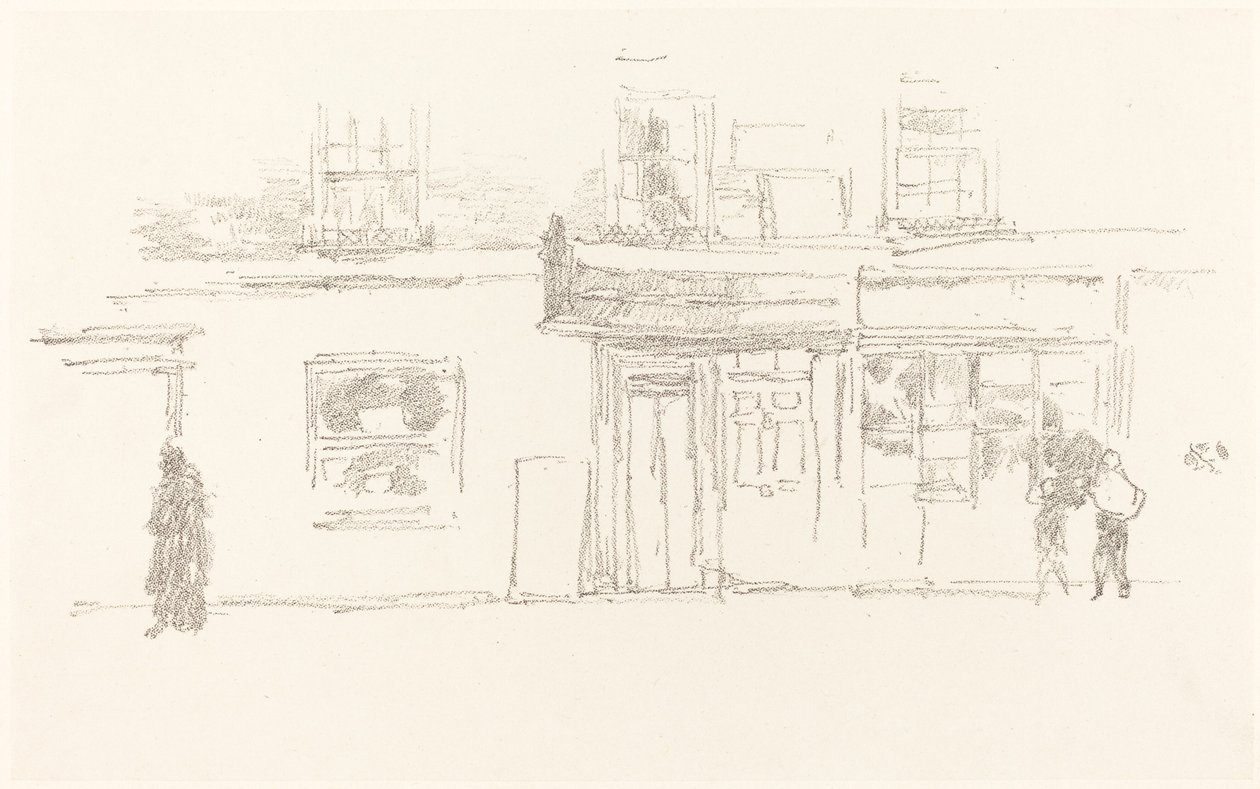 Chelsea Mağazaları, 1888. by James Abbott McNeill Whistler