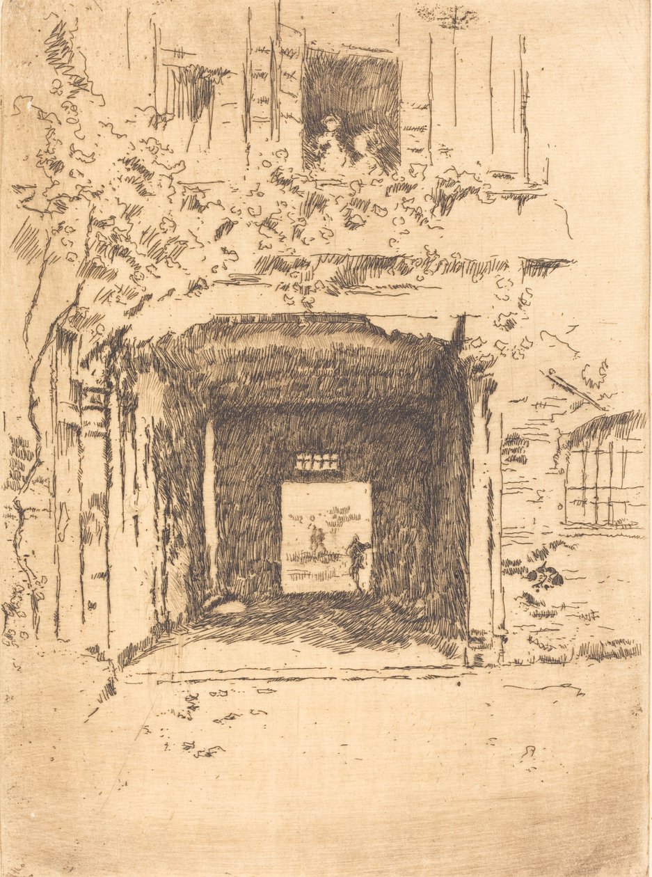 Kapı ve Asma, 1879-1880. by James Abbott McNeill Whistler