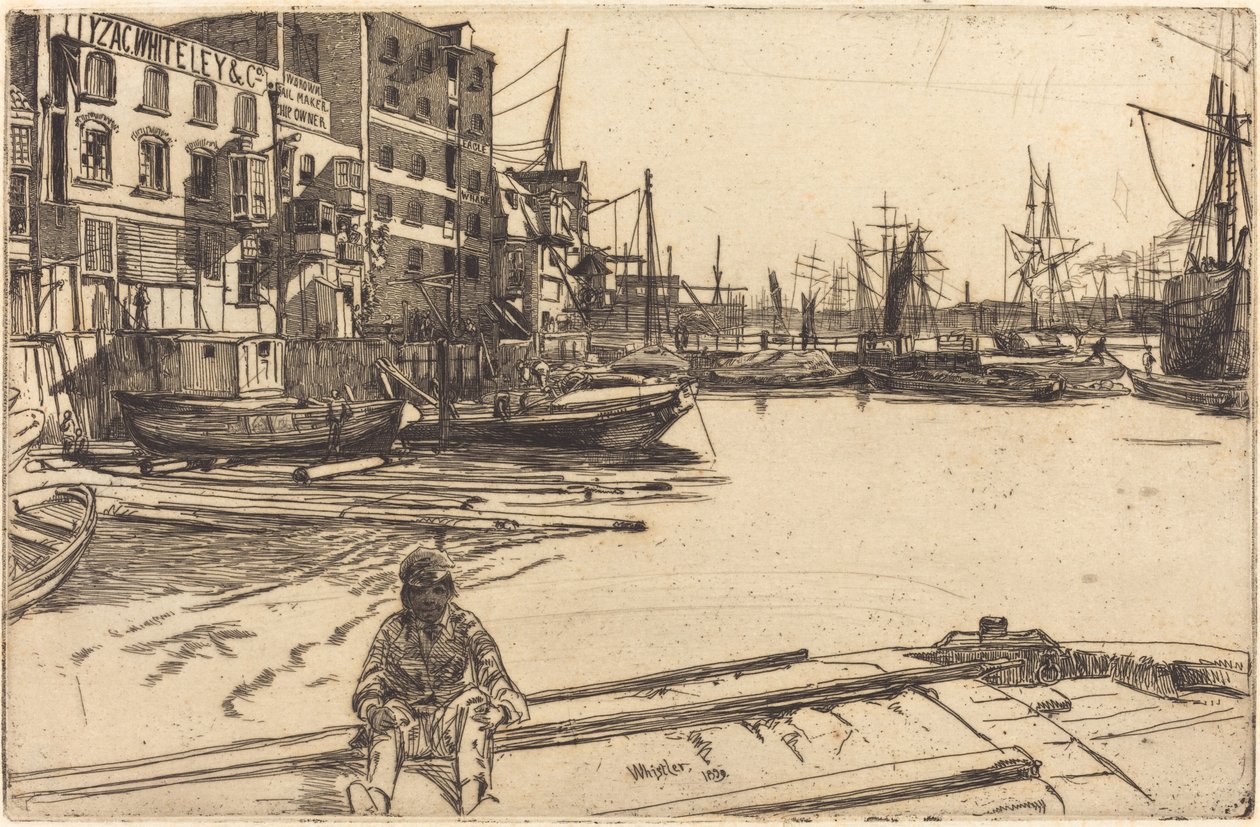 Kartal İskelesi, 1859. by James Abbott McNeill Whistler