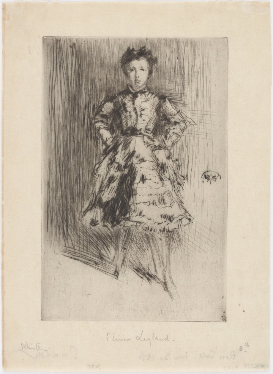 Elinor Leyland, 1873. by James Abbott McNeill Whistler