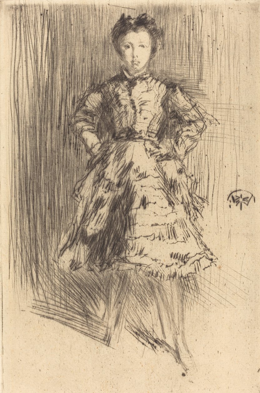 Elinor Leyland, 1873. by James Abbott McNeill Whistler