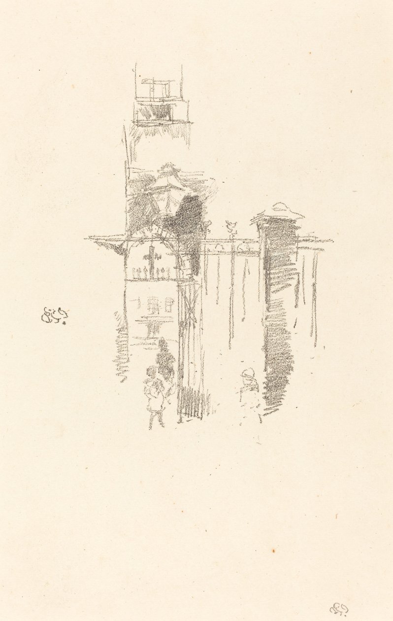 Giriş Kapısı, 1887. by James Abbott McNeill Whistler