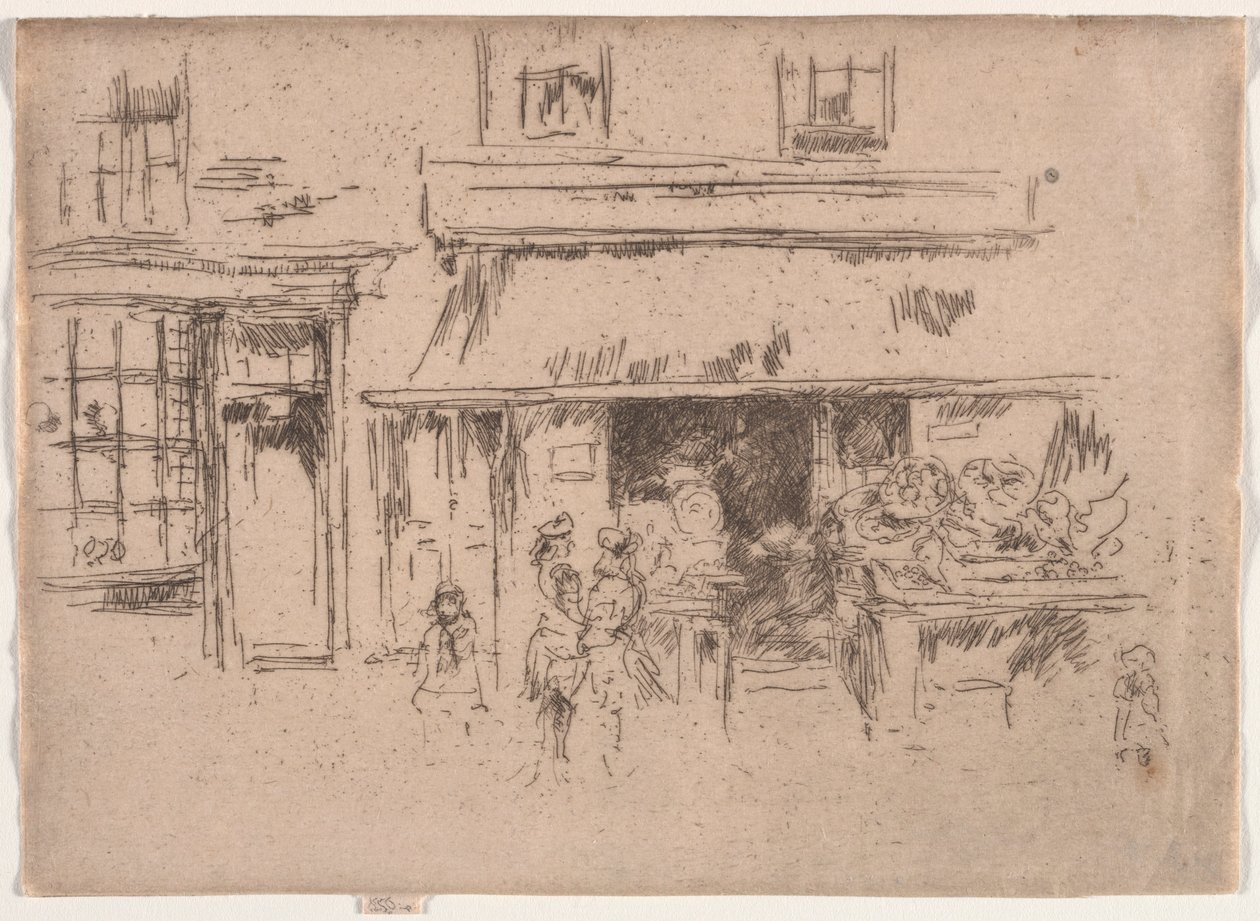 Exeter Caddesi. by James Abbott McNeill Whistler