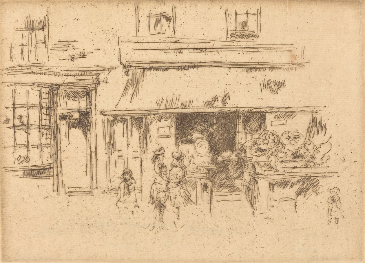 Exeter Caddesi, c. 18861888. by James Abbott McNeill Whistler