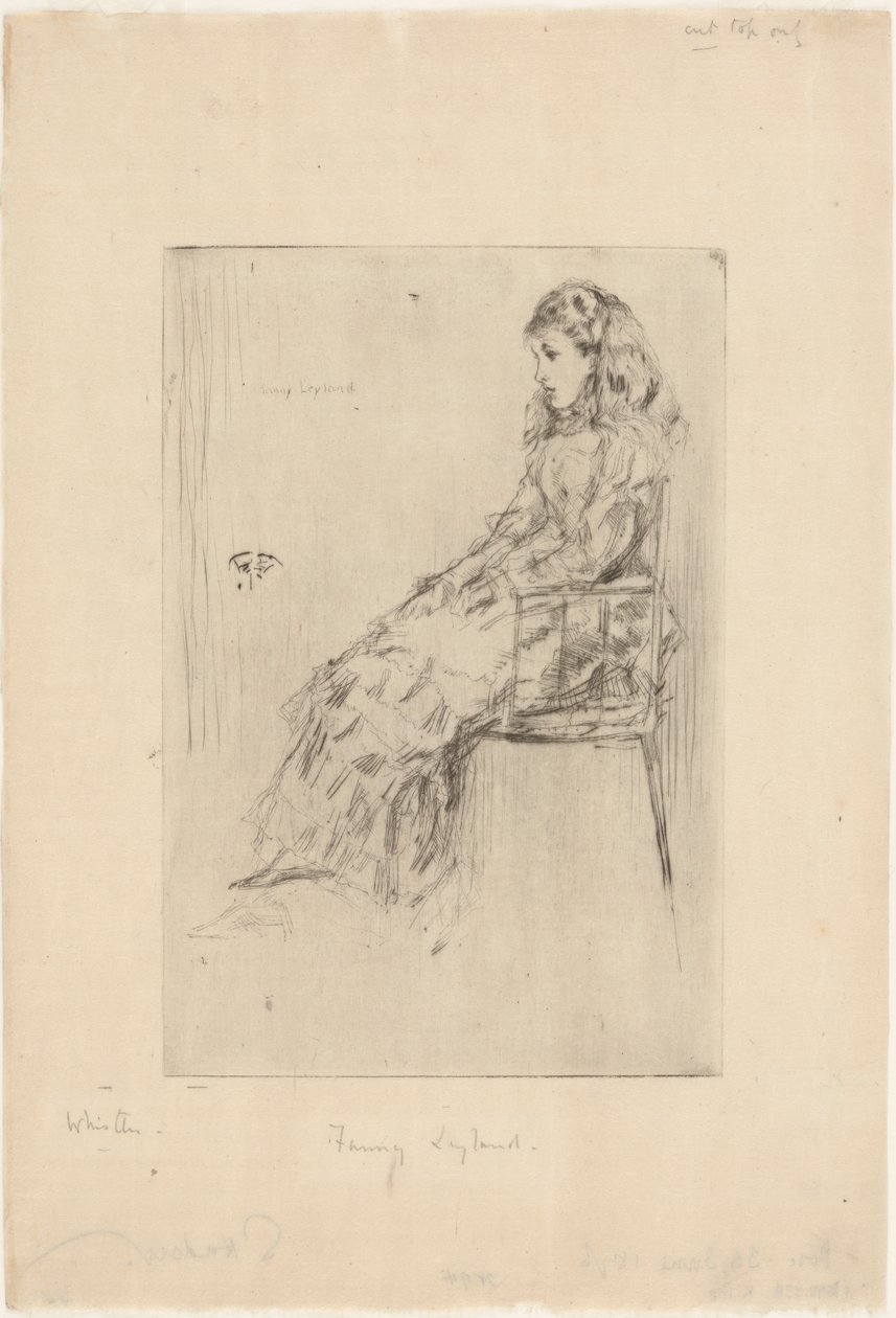 Fanny Leyland, 1873. by James Abbott McNeill Whistler