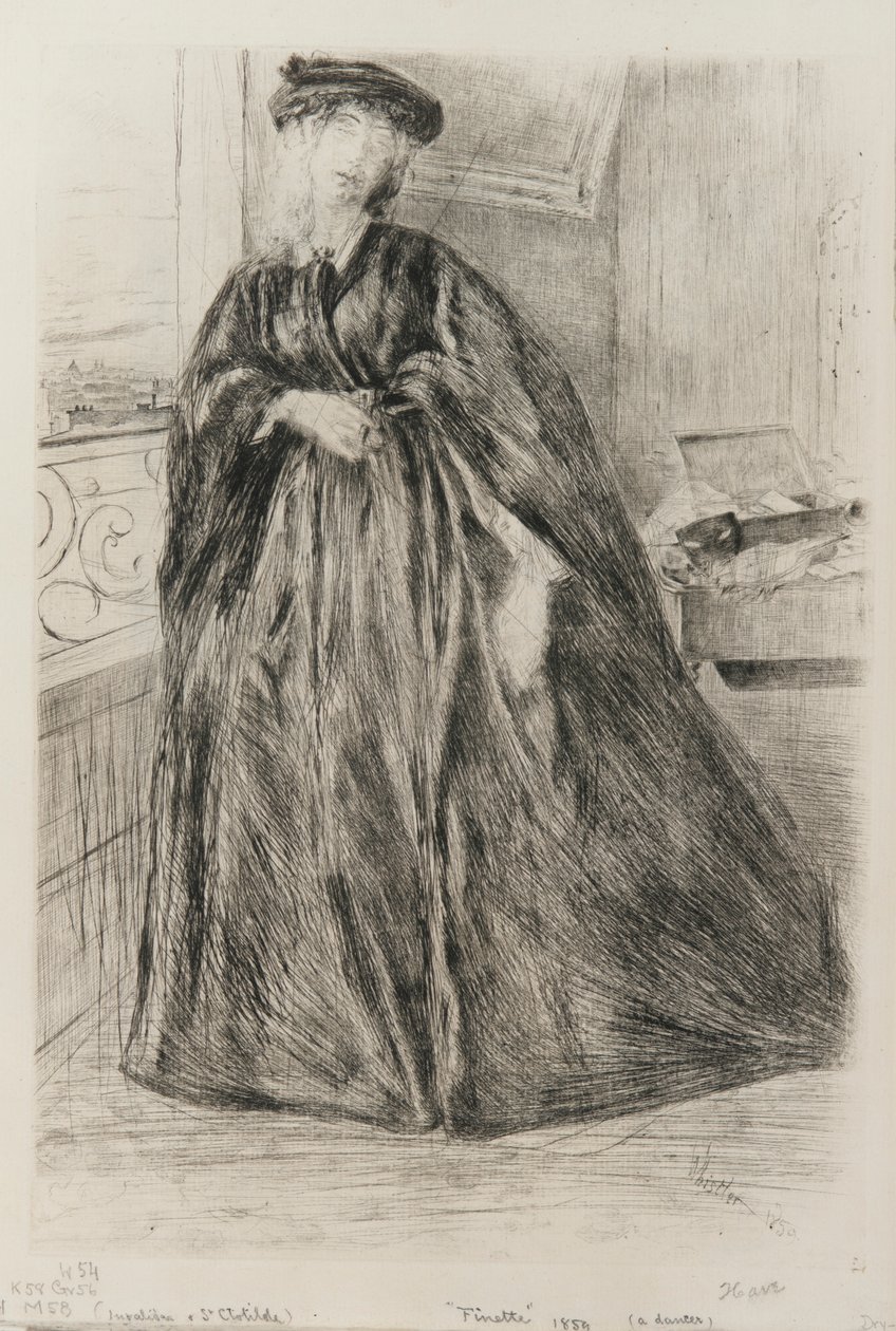 Finette, 1859. by James Abbott McNeill Whistler