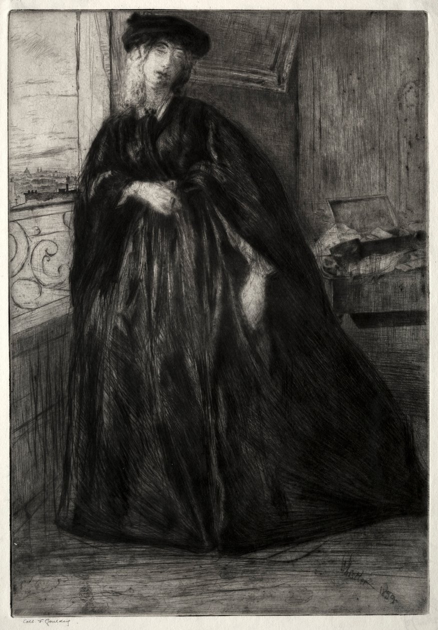 Finette, 1859. by James Abbott McNeill Whistler
