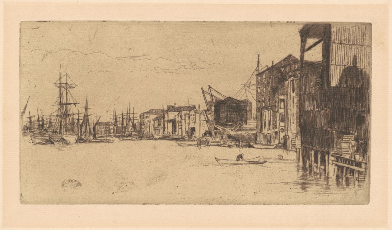Serbest Ticaret İskelesi, 1877. by James Abbott McNeill Whistler