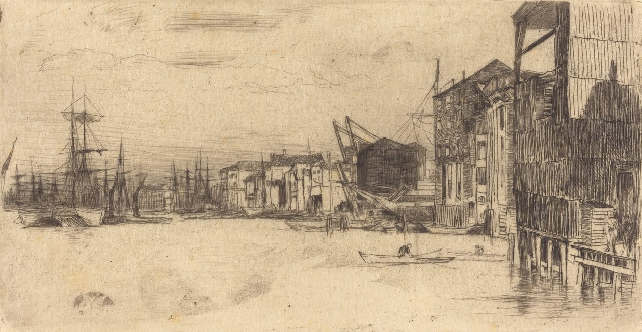 Serbest Ticaret İskelesi, 1877. by James Abbott McNeill Whistler