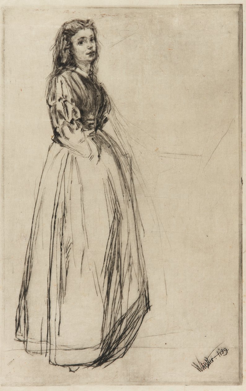 Fümet, Ayakta, 1859. by James Abbott McNeill Whistler