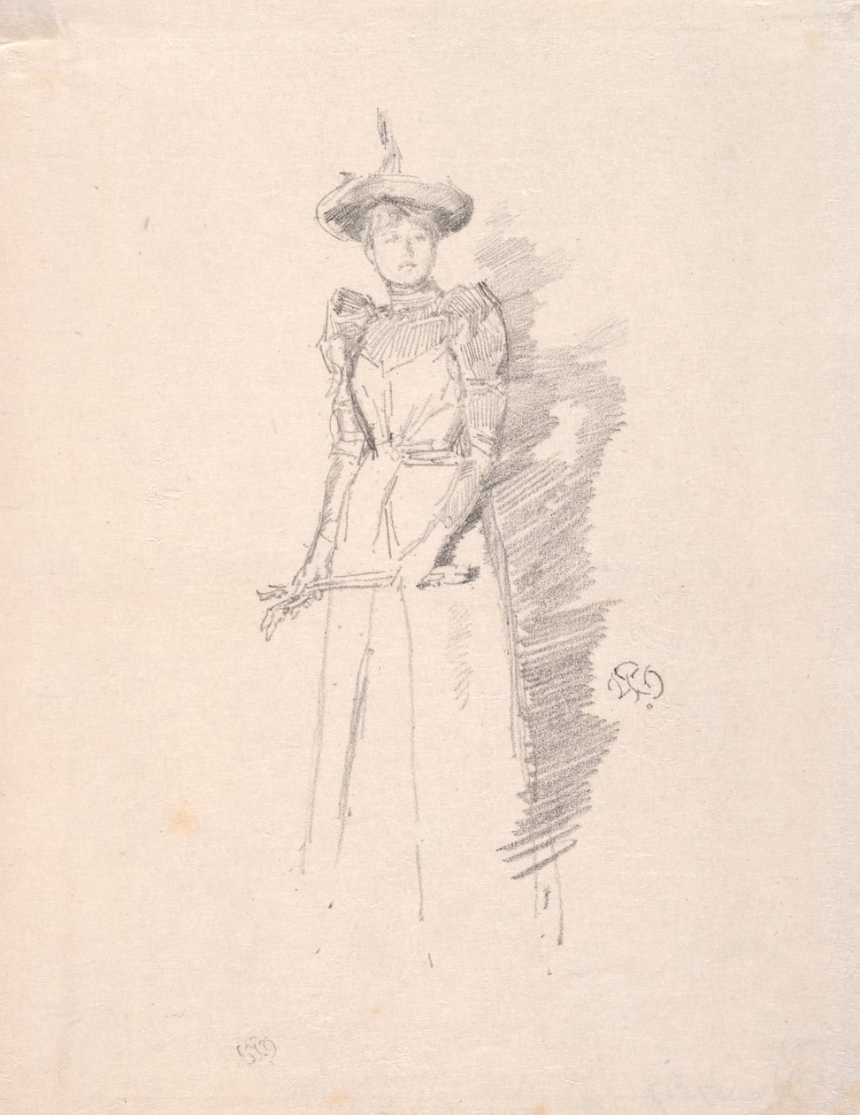 Süet eldivenler, 1890. by James Abbott McNeill Whistler