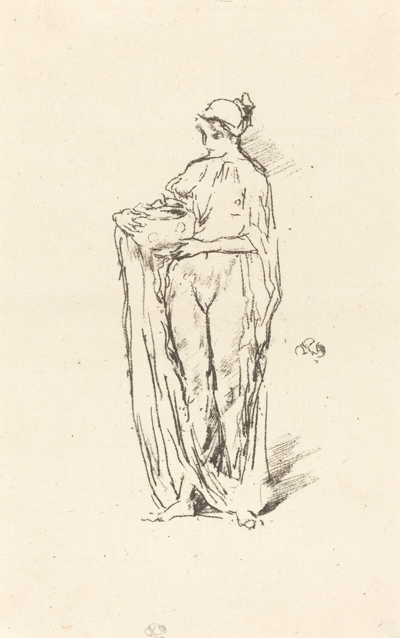 Kaseli Kız, 1895. by James Abbott McNeill Whistler