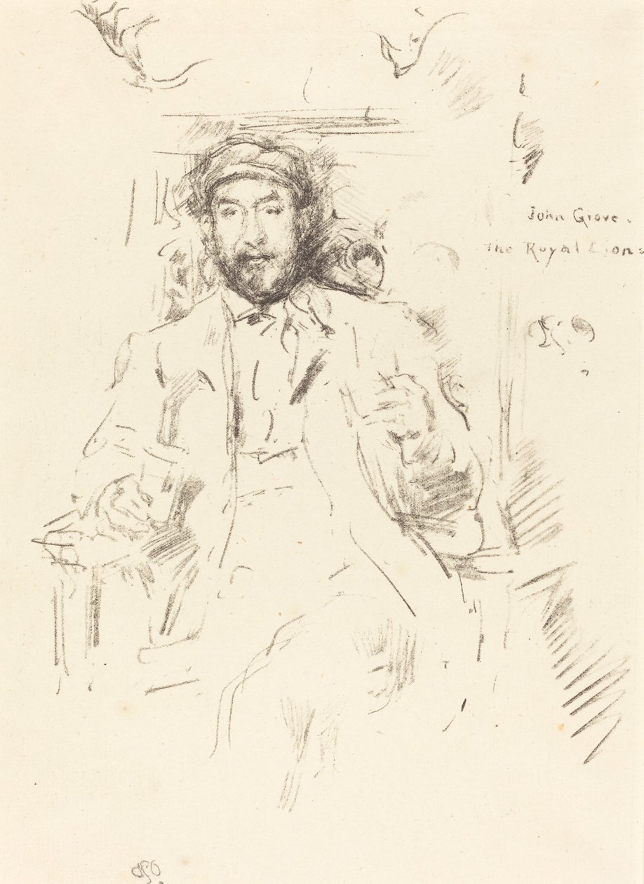 John Grove, 1895. by James Abbott McNeill Whistler