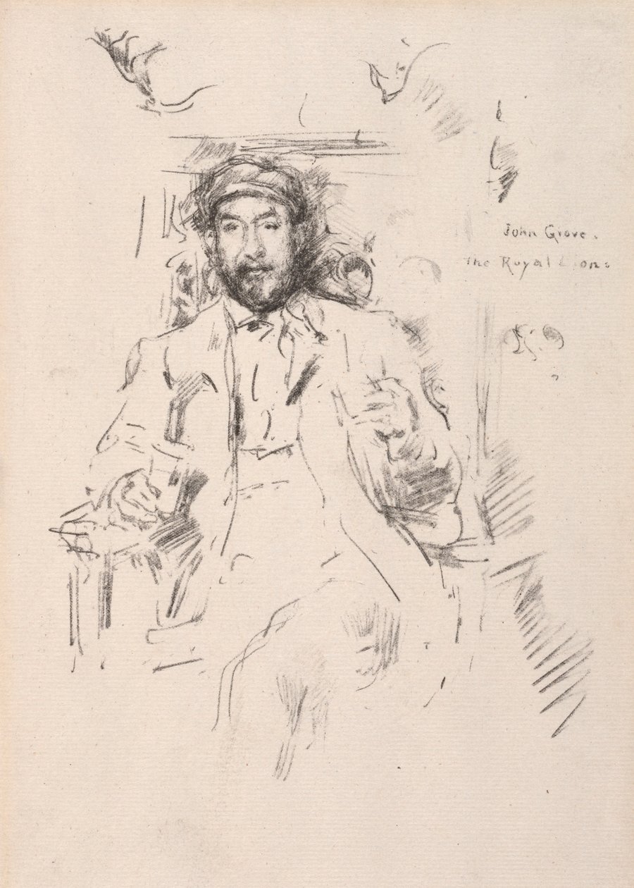 John Grove, 1895. by James Abbott McNeill Whistler