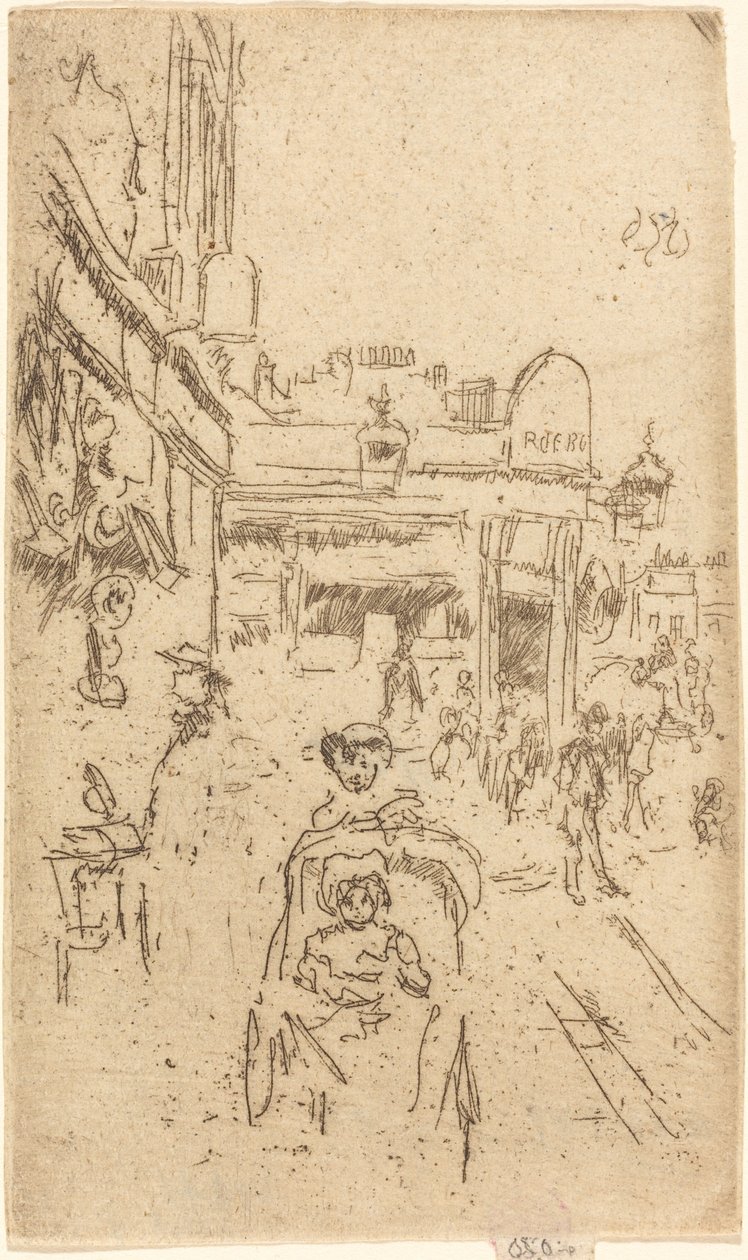 King's Road, Chelsea, c. 18861888. by James Abbott McNeill Whistler