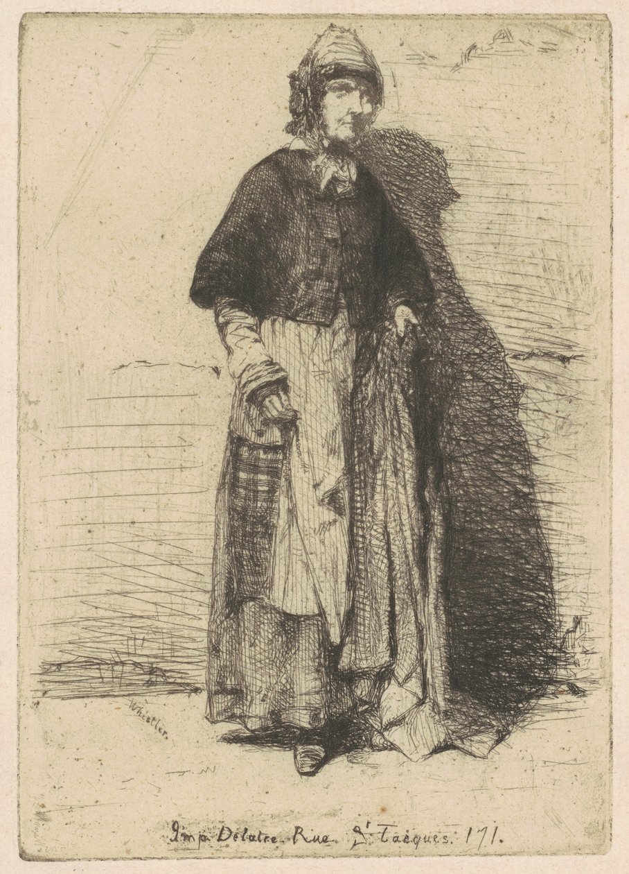 Anne Gerard, 1858. by James Abbott McNeill Whistler