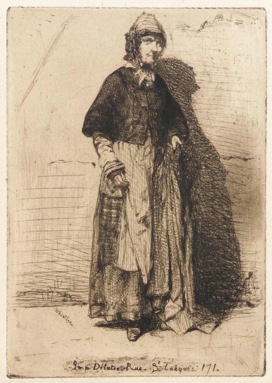 Anne Gerard, 1858. by James Abbott McNeill Whistler
