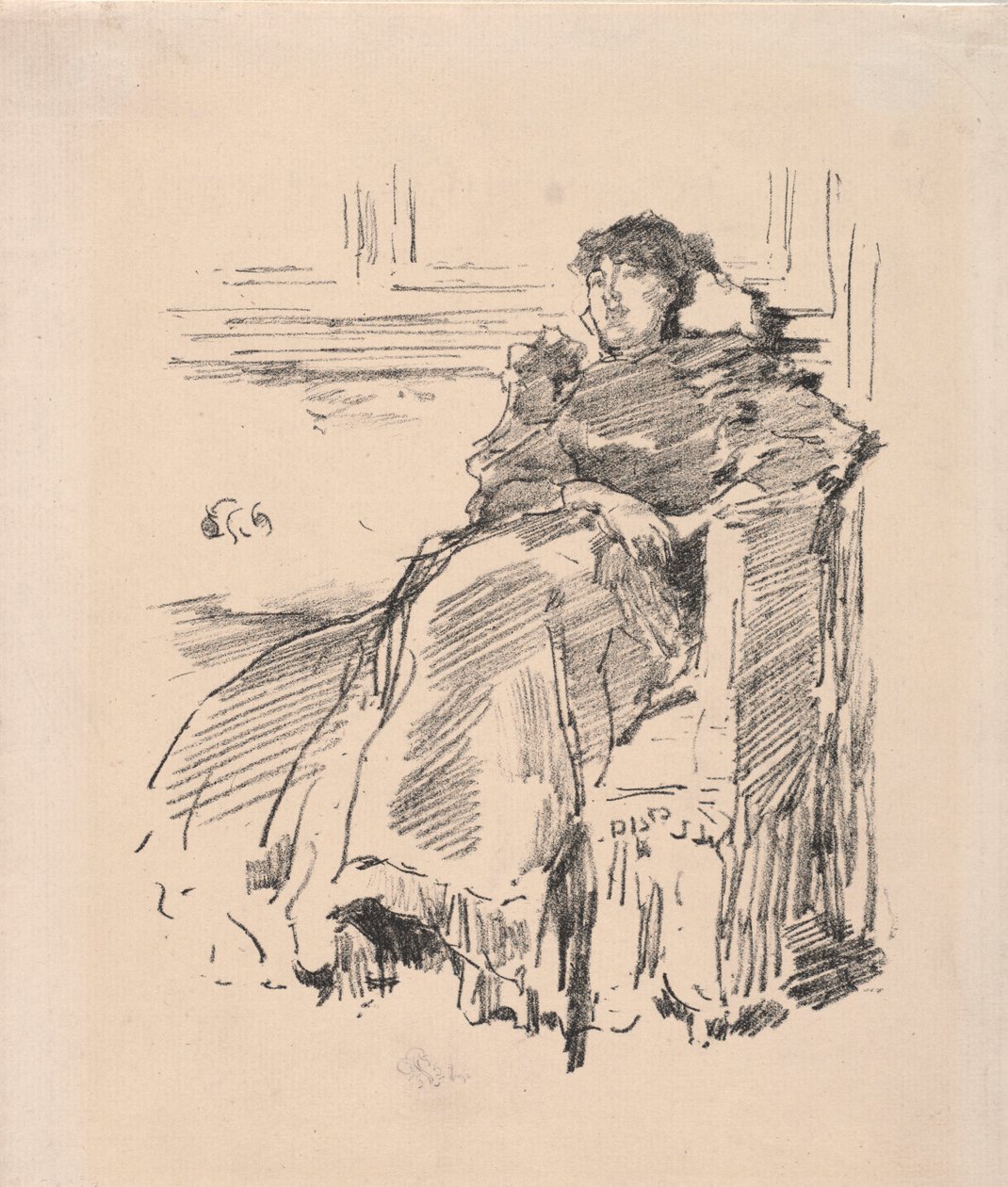 Kırmızı Elbise, 1894. by James Abbott McNeill Whistler