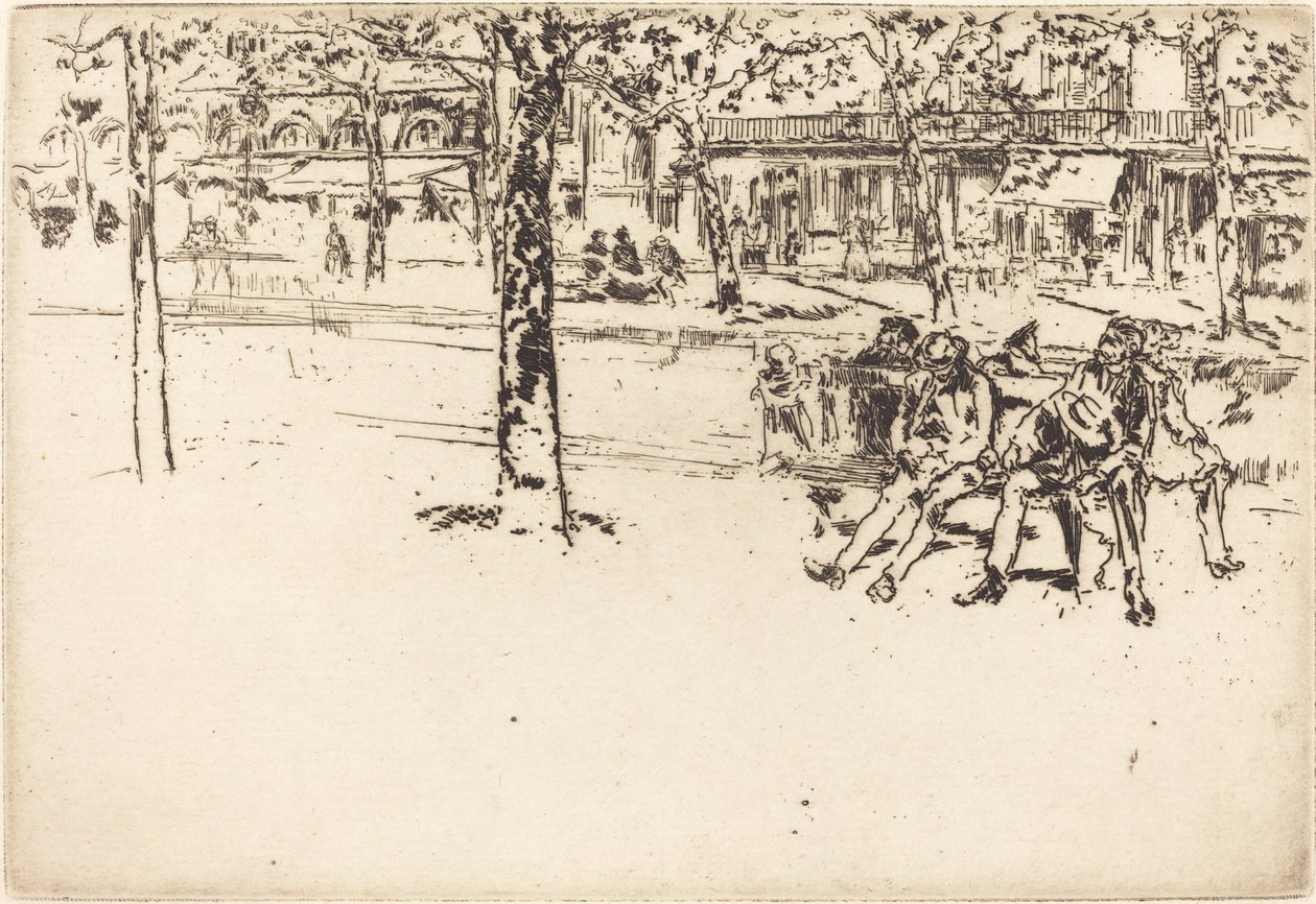 Bulvar Poissoniere, 1893. by James Abbott McNeill Whistler