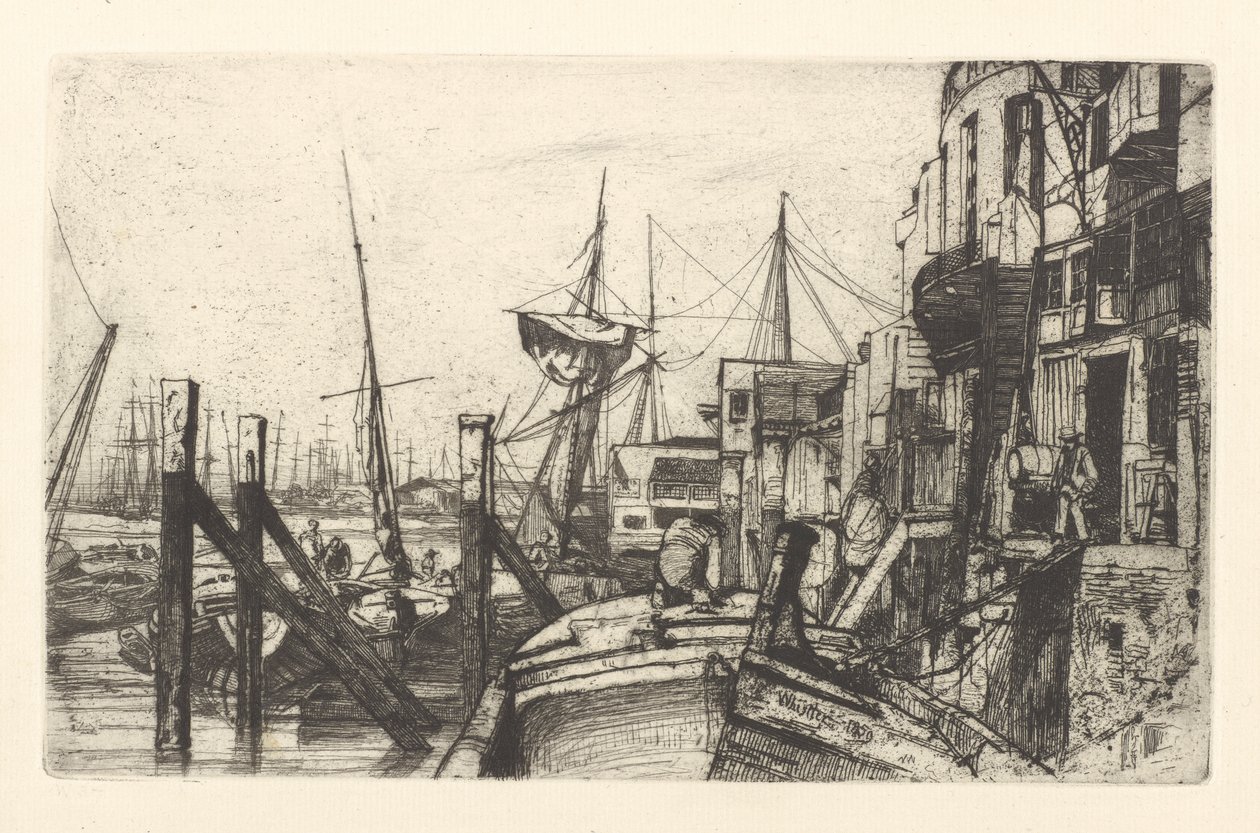 Kireçhane, 1859. by James Abbott McNeill Whistler