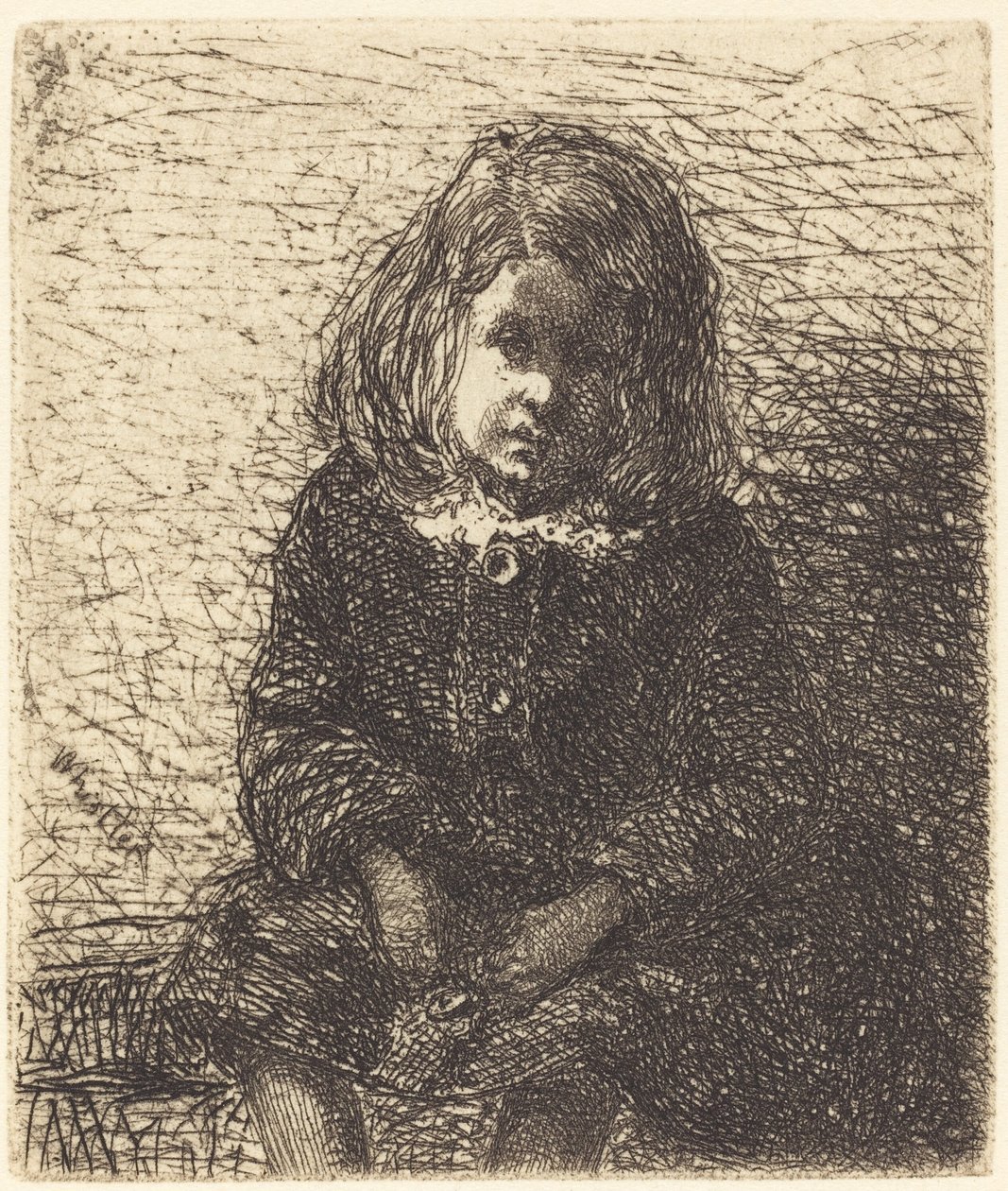Küçük Arthur, c. 18571858. by James Abbott McNeill Whistler