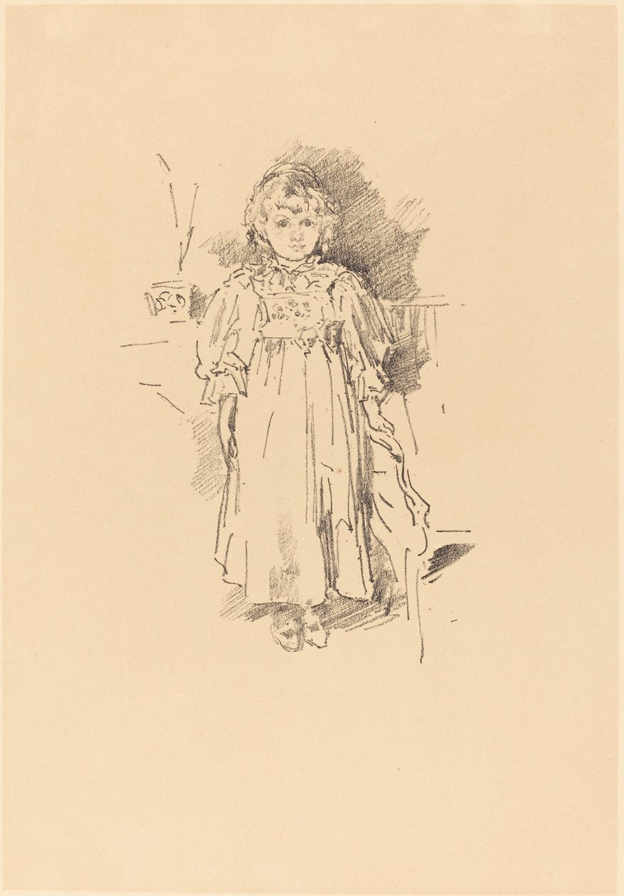 Küçük Evelyn, 1896. by James Abbott McNeill Whistler
