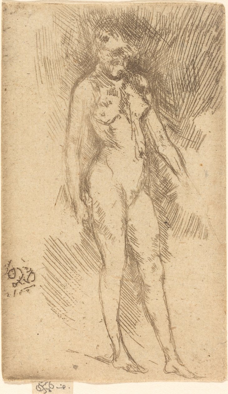 Küçük Çıplak Figür. by James Abbott McNeill Whistler