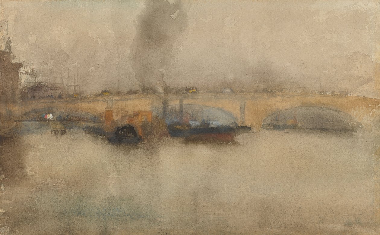 Londra Köprüsü, 1881. by James Abbott McNeill Whistler