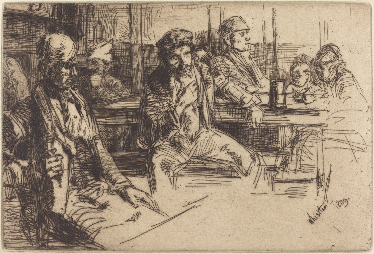 Sahilciler, 1859. by James Abbott McNeill Whistler