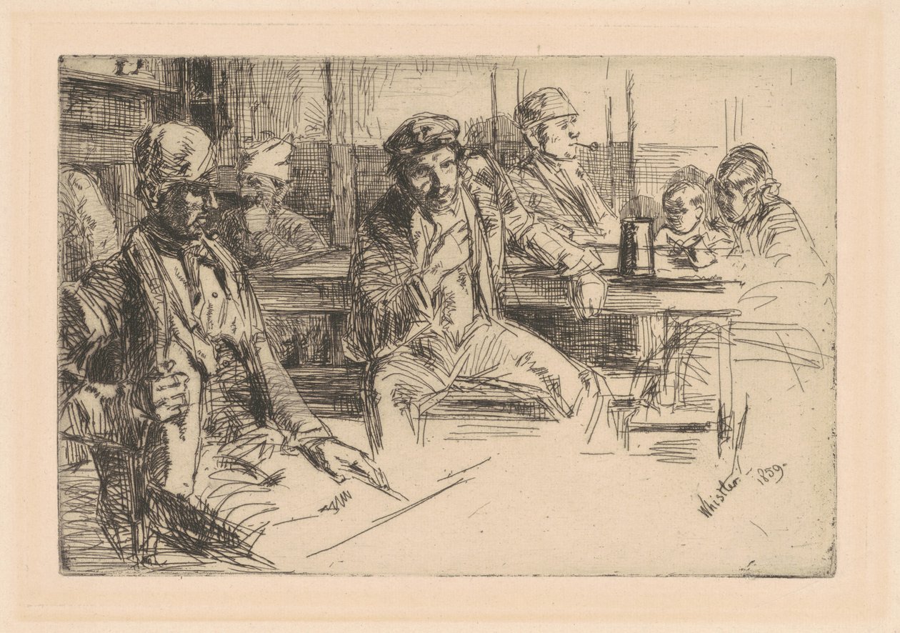 Sahilciler, 1859. by James Abbott McNeill Whistler