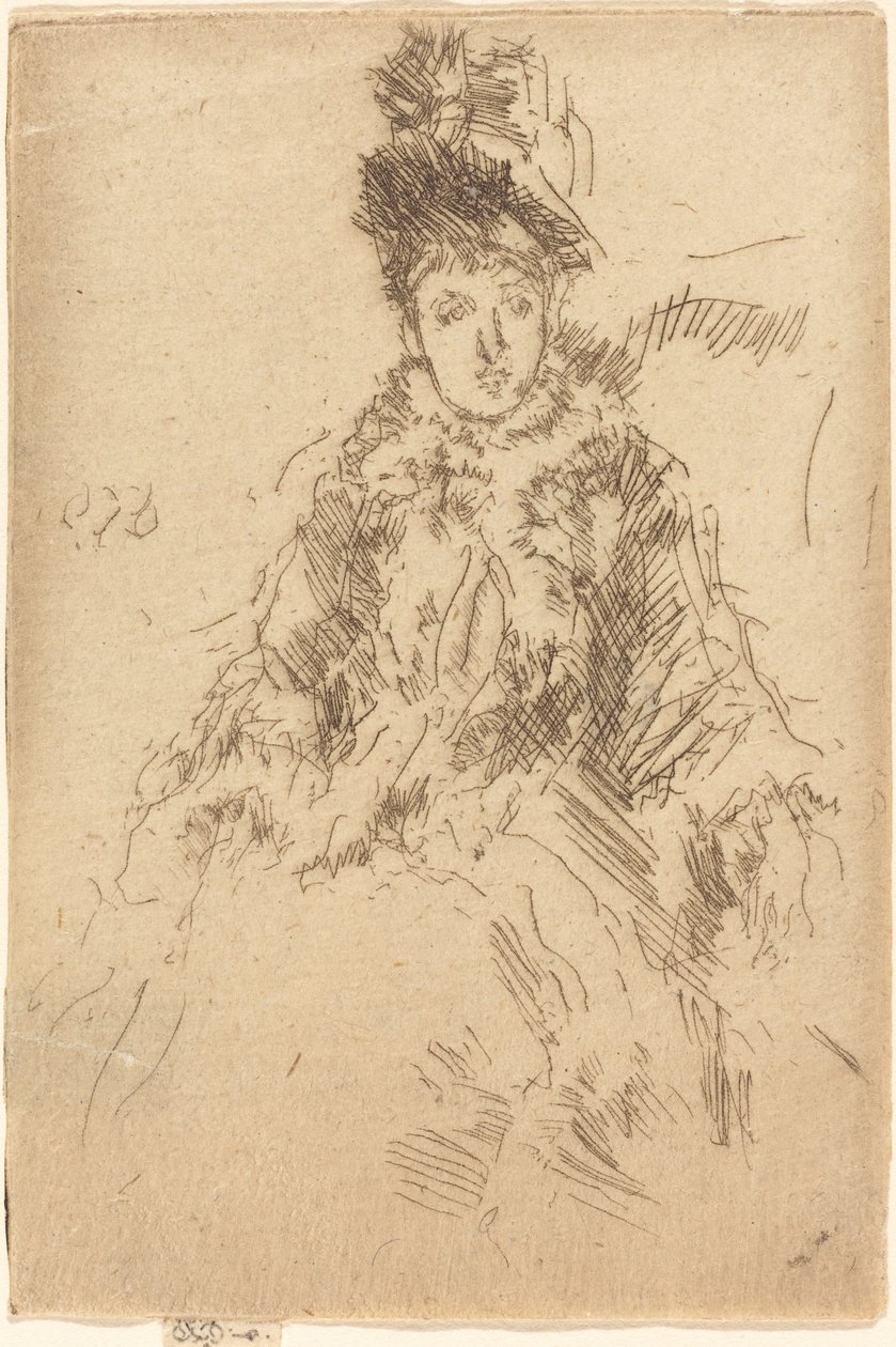 Bayan Lenoir, c. 1887. by James Abbott McNeill Whistler