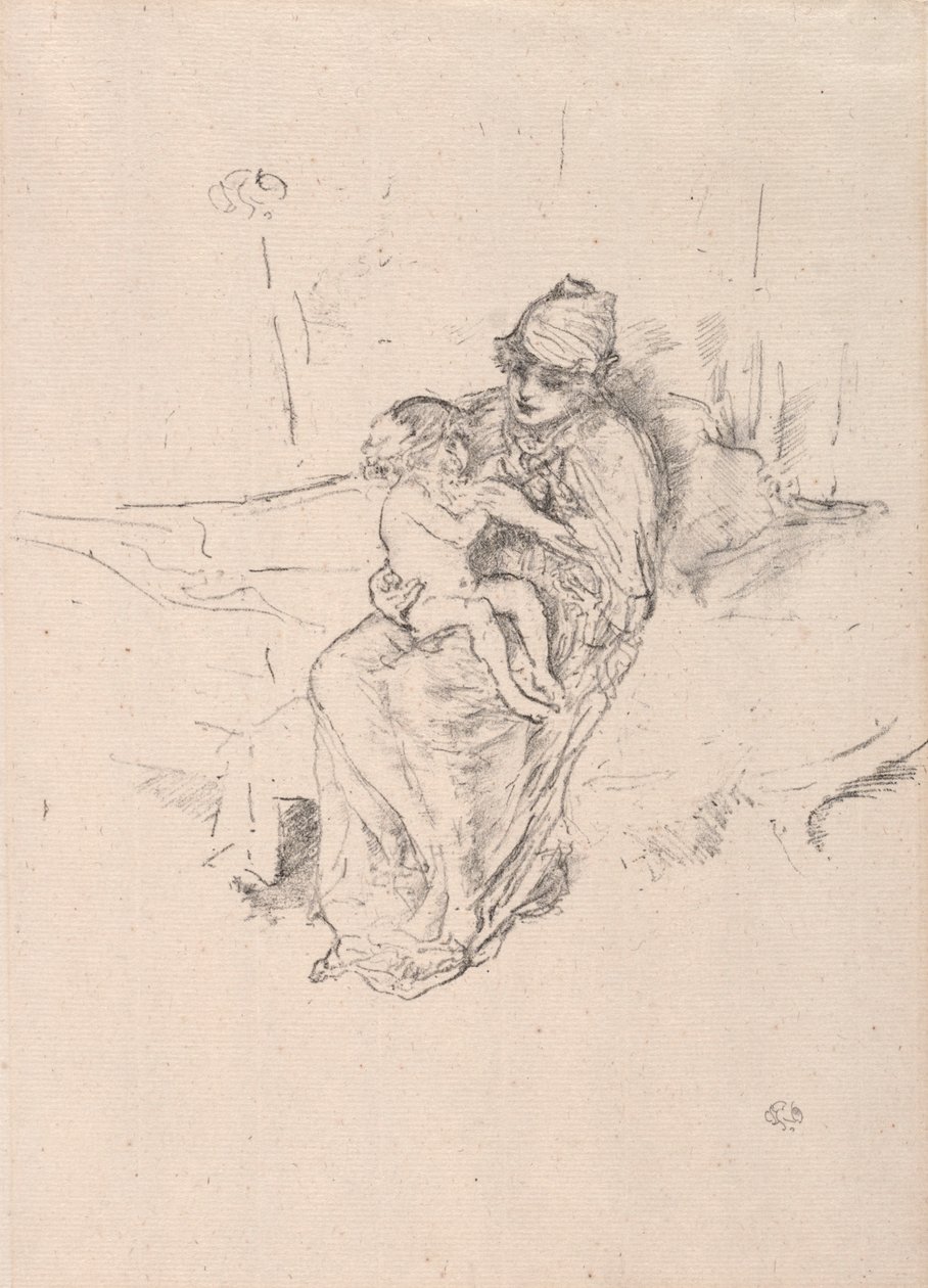 Anne ve Çocuk, No. 1. by James Abbott McNeill Whistler