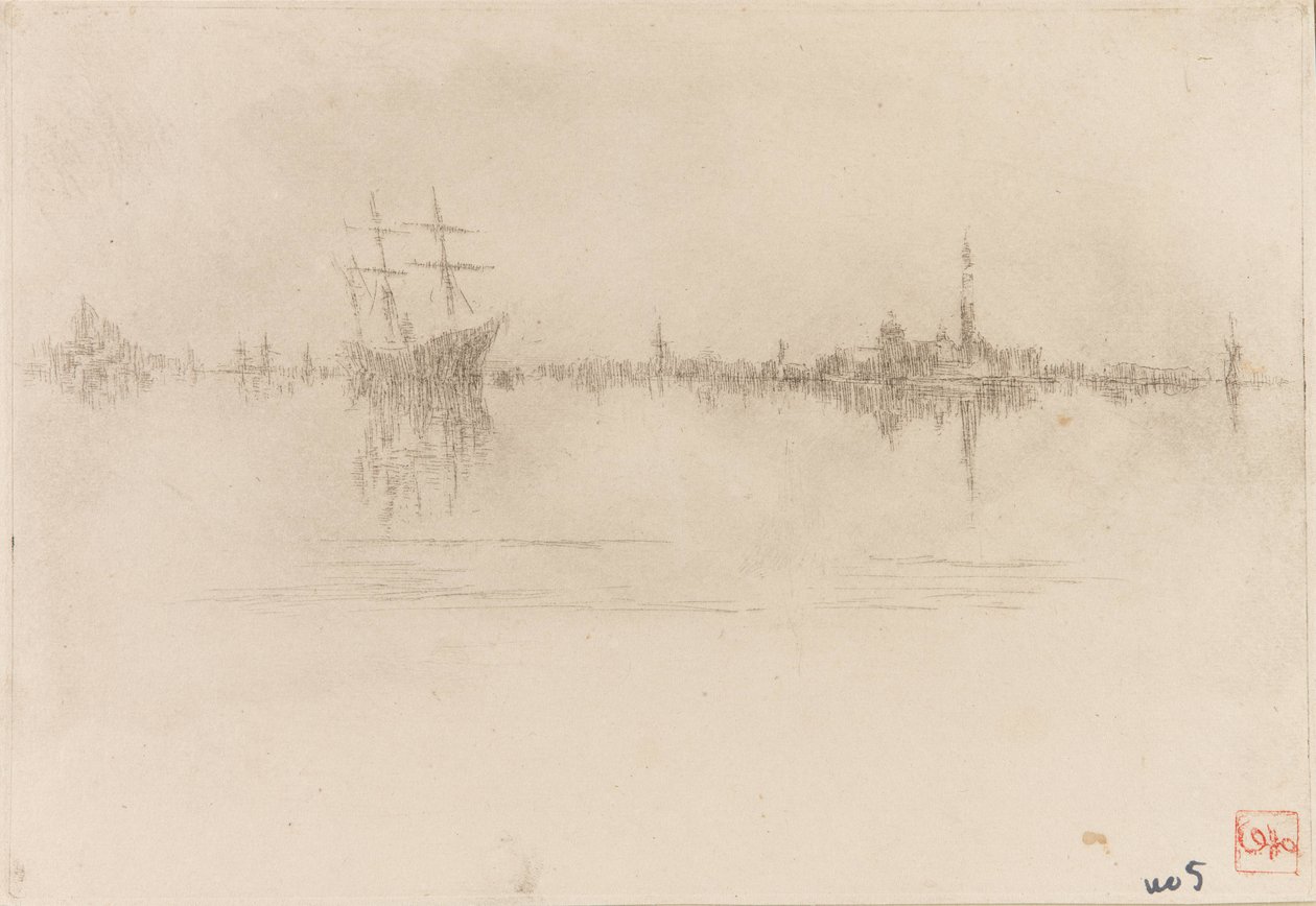 Gece, 1879-1880. by James Abbott McNeill Whistler