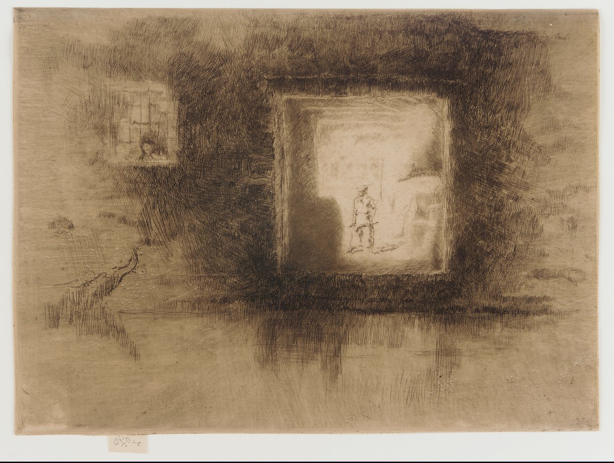Gece: Fırın, 1879-1880. by James Abbott McNeill Whistler