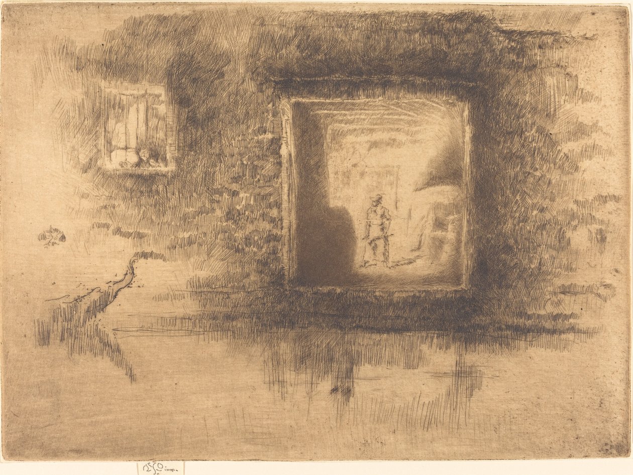 Gece: Fırın, 1880. by James Abbott McNeill Whistler