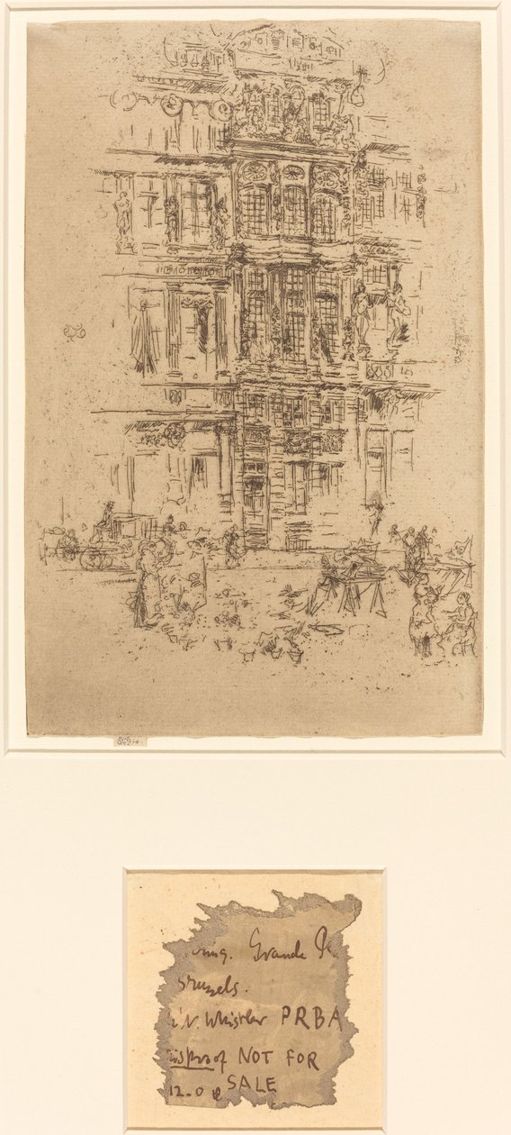 Saraylar, Brüksel, 1887. by James Abbott McNeill Whistler