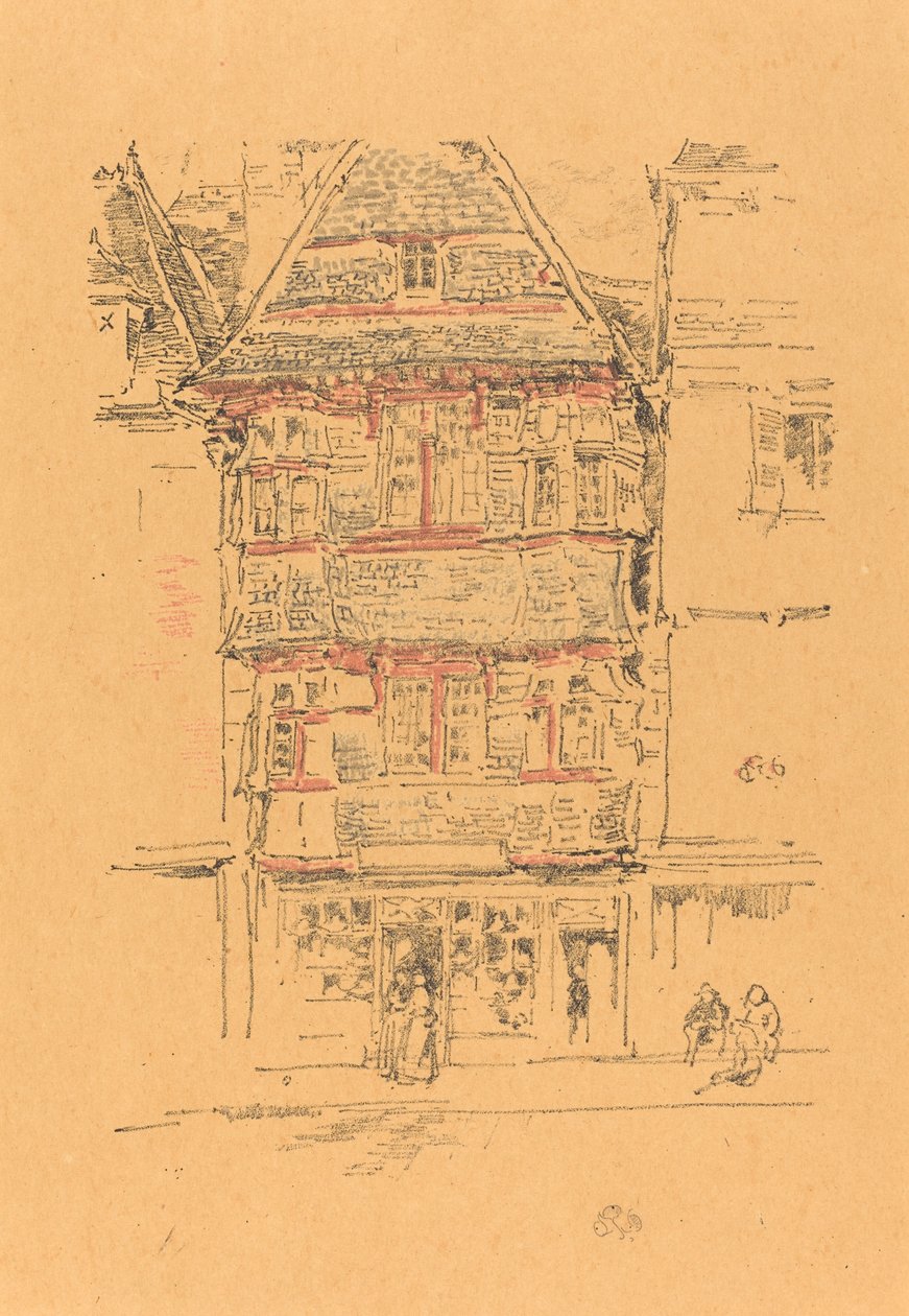Kızıl Ev, Paimpol, 1893. by James Abbott McNeill Whistler
