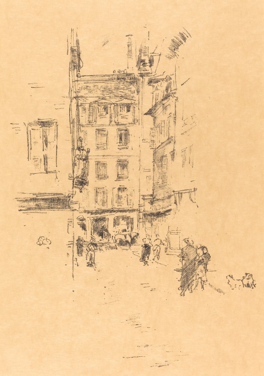 Rue Furstenburg, 1894. by James Abbott McNeill Whistler