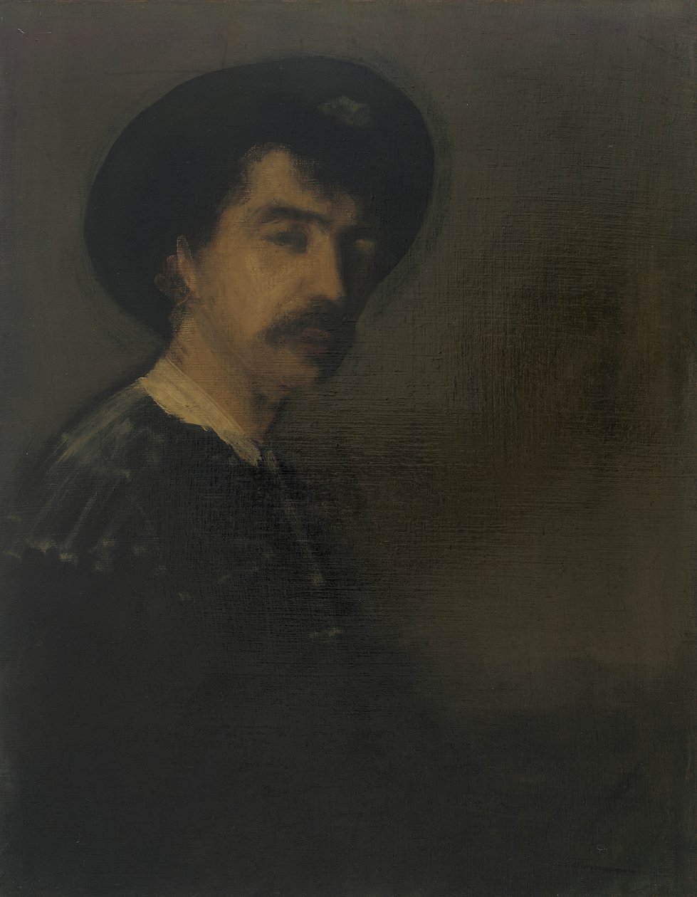 Otoportre, 1870-1875. by James Abbott McNeill Whistler