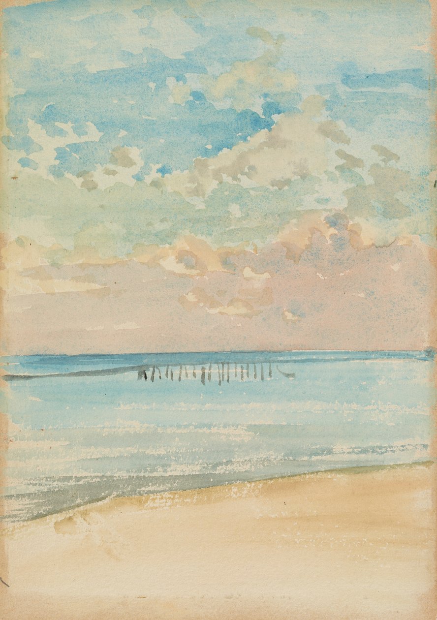 Southend - Gün Batımı, 1882-1884. by James Abbott McNeill Whistler