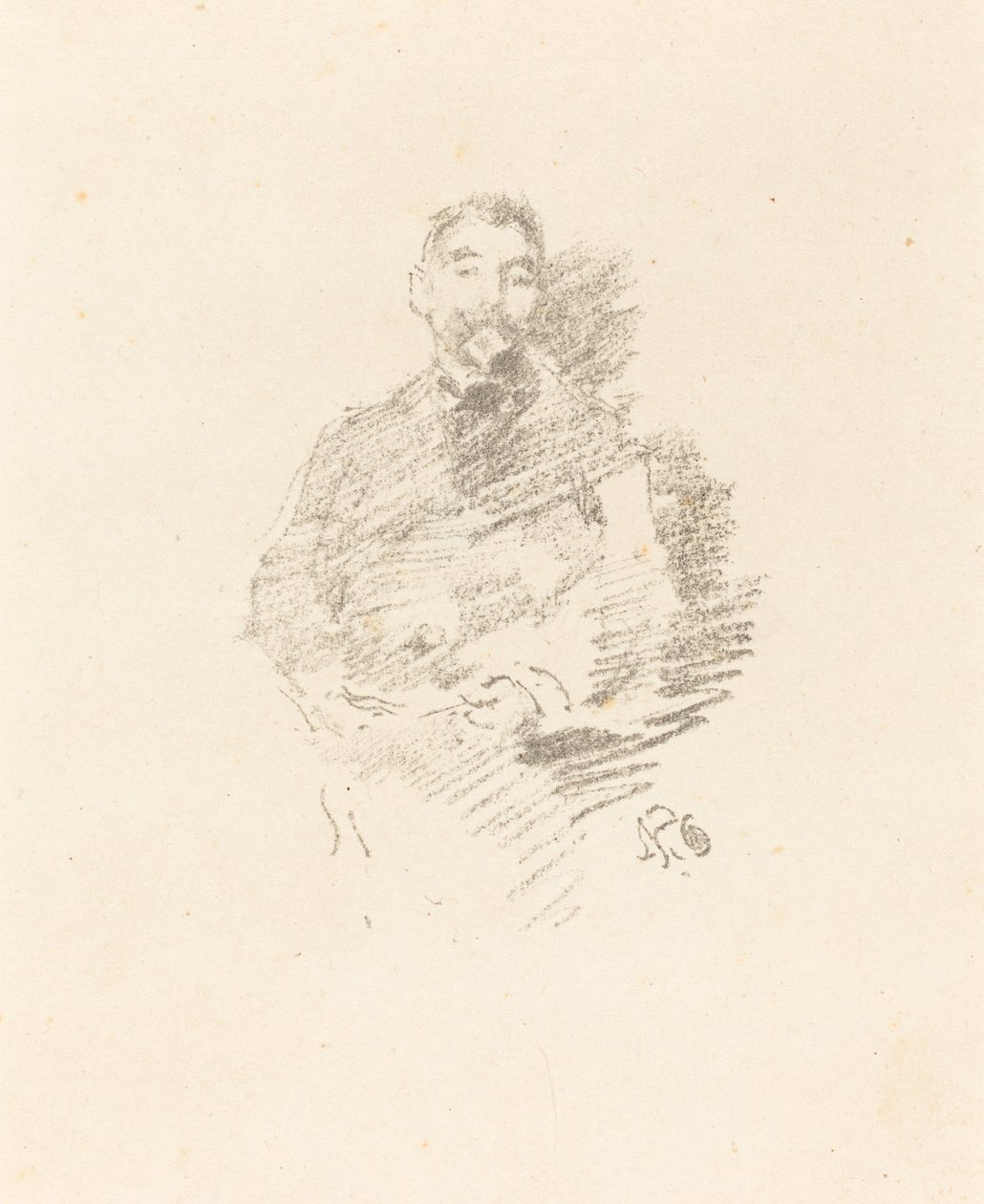 Stephane Mallarme, 1892. by James Abbott McNeill Whistler