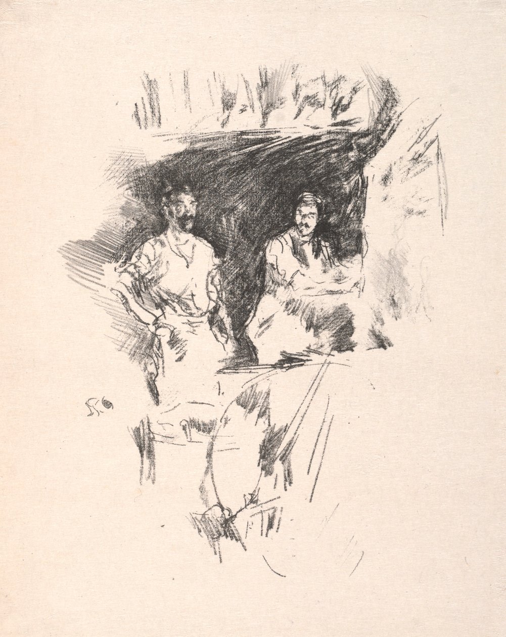 Kardeşler, 1895. by James Abbott McNeill Whistler