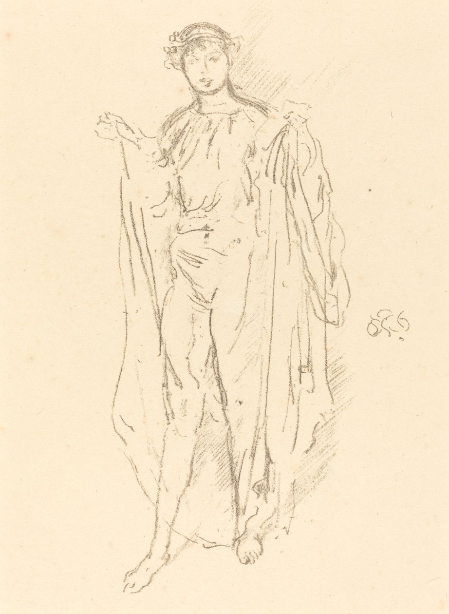 Kız, ç. 1891. by James Abbott McNeill Whistler