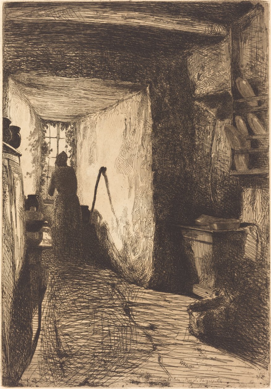Mutfak, 1858. by James Abbott McNeill Whistler